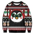 thumbnail image 1 of Divertidas sudaderas con capucha navideñas Harajuku para hombre, sudaderas de estilo Hip Hop a la moda para parejas, camisetas informales de otoño con cuello redondo, camisetas de gran tamaño para muj, 1 of 4