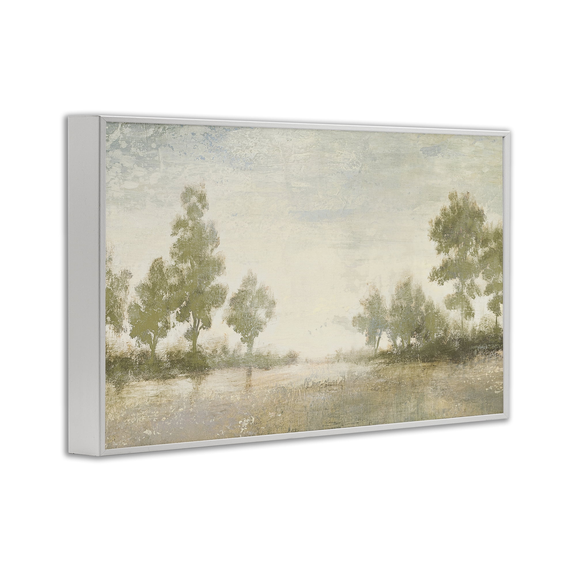 Stupell Industries Forest Light Distant Valley White Framed Giclee Art, design by Michael Marcon