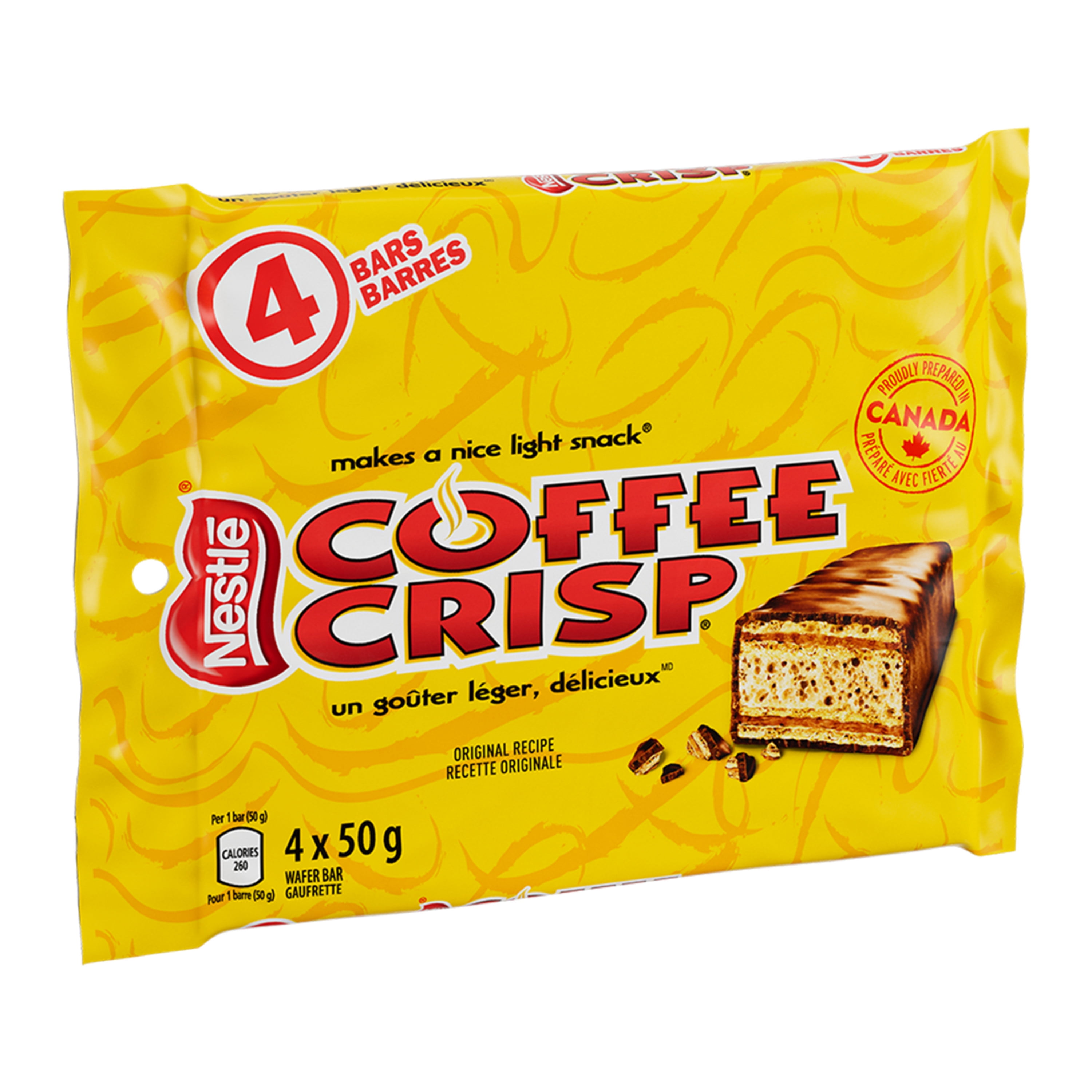 COFFEE CRISP Wafer Bars Multipack 200 g, 4 x 50 G