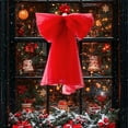 thumbnail image 4 of Mouliraty Christmas Bow, 60CM Christmas Decorations Snow Gauze Bows Window Beauty Scene Layout, for Christmas Tree, Wreath, Gift Wrapping, Crafts, Wedding, Party, Home Decor, Red, 4 of 6