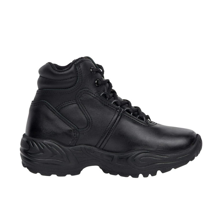 Reebok Womens Black Leather Work Boots Postal Express Chukka 8.5 M Walmart