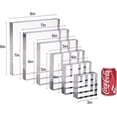 thumbnail image 3 of 1in Thickness 6in Square Acrylic Cube Display Block Clear Polished Pedestal Stand Riser Solid Base 6" x 6" x 1", 1 Pack, 3 of 4