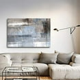 thumbnail image 2 of wall26 - Canvas Wall Art - Abstract Grunge Grey Color Composition - Gallery Wrap Modern Home Art | Ready to Hang - 32x48 inches, 2 of 3