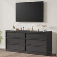 thumbnail image 4 of Kojooin 3 Drawers Nightstand, Modern Wooden End Table with Large Storage Drawers and Anti-Tip Device, 4 of 7