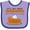 Lavender and Purple, variant on Inktastic It's My 1st Thanksgiving with Cute Smiling Pumpkin Pie Boys or Girls Baby Bib
