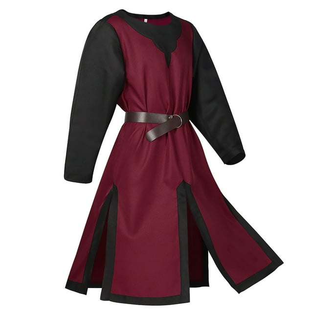 Chemise Tunique pour Hommes Blouse d'Halloween Historique Haut à Lacets