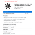 thumbnail image 2 of Fan Blade - Compatible with 1993 - 1998 Jeep Grand Cherokee 4.0L 6-Cylinder 1994 1995 1996 1997, 2 of 2