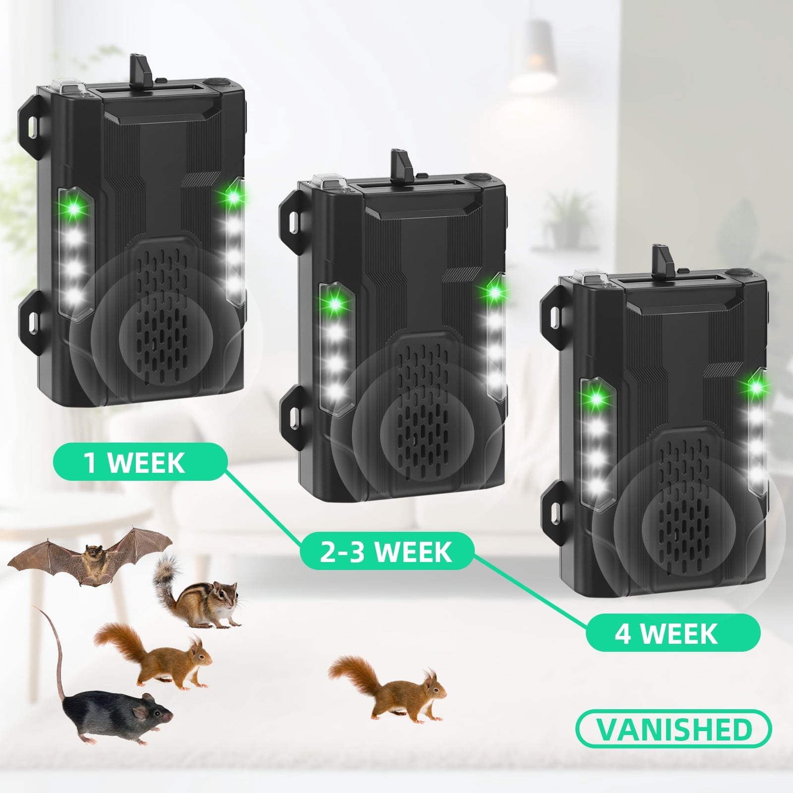Jahy2Tech Ultrasonic Repellent for Car Engines, Pest Deterrent Safe & Effective Keep Your Vehicle Rodent Free