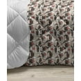 thumbnail image 3 of Floral Down Alternative Comforter, Flower Pattern with Ornamental Traditional Effects Oriental Style, Microfiber Quilt for All Season, 5 Sizes, Charcoal Grey and White, by Ambesonne, 3 of 3