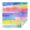 Colorful Watercolor Stripe, variant on Colorful Tie Dye Wave Pattern Square Tablecloth,Waterproof Square Table Cover,Wipeable Spillproof Washable Table Cover for Home Kitchen Party Decor 52"x52"(132x132cm)
