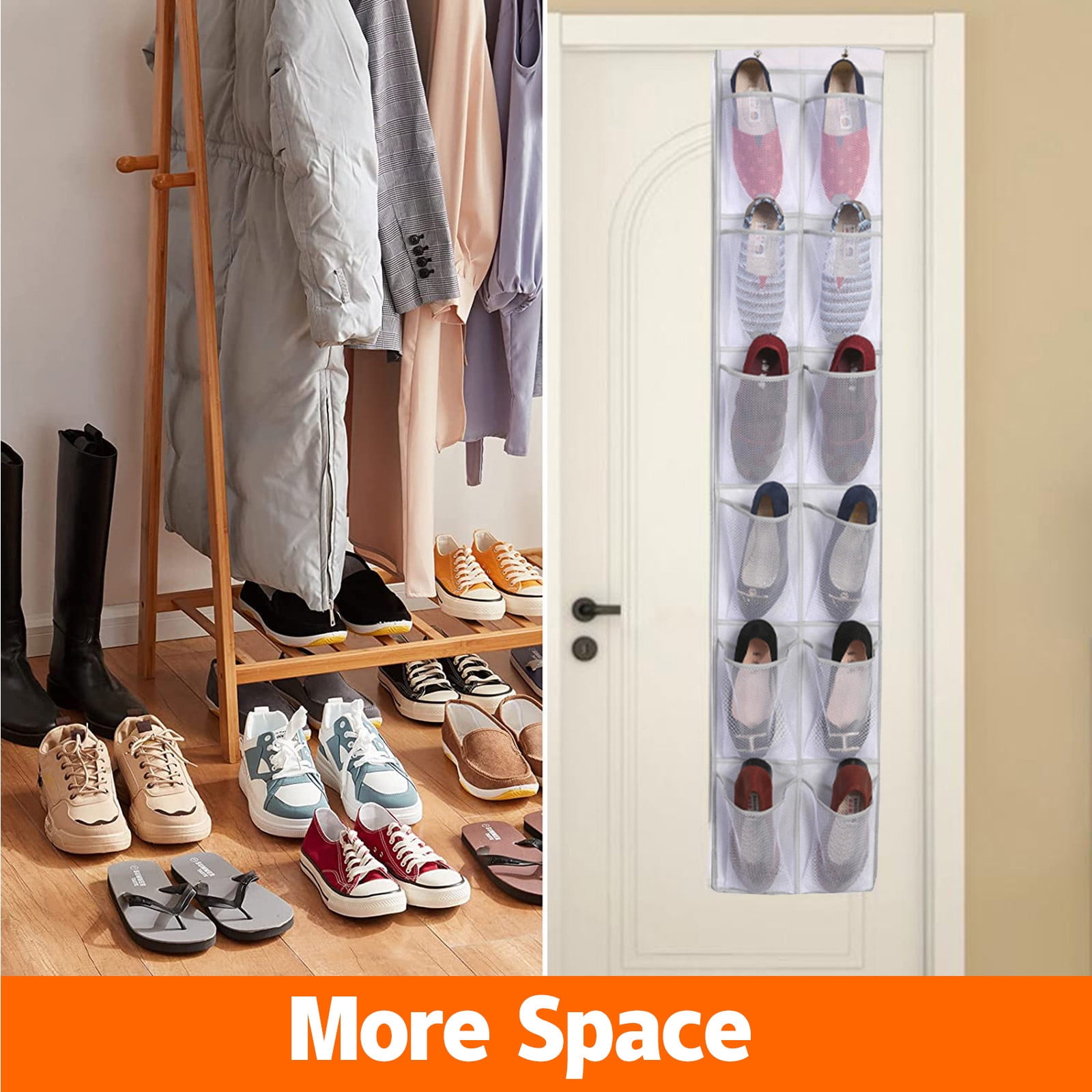 New Uses For a Hanging Door Shoe Organizer - Home Storage Hacks