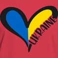 thumbnail image 3 of CafePress - Love Ukraine Heart T Shirt - Women's Traditional Fit Dark T-Shirt, 3 of 4