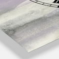 thumbnail image 2 of Designart 'Watercolor Minimal Purple Tones I' Farmhouse Wall Clock, 2 of 3
