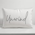 thumbnail image 4 of Creative Products Unwind Script White and Grey 14x20 Indoor / Outdoor Pillow, 4 of 8