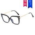 thumbnail image 4 of Gafas cuadradas lisas, montura de gafas para mujer, montura de gafas con protección contra la luz azul, marco de fotos, 4 of 5