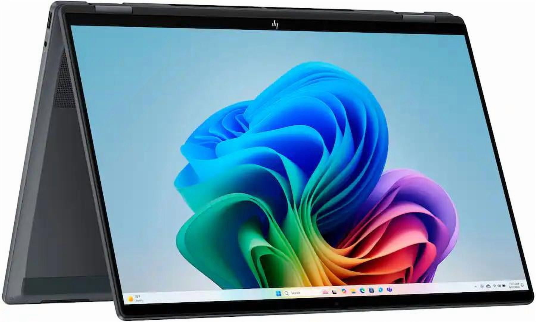 HP - OmniBook X Flip 2-in-1 - Copilot+ PC - 16" 2K Touch-Screen Laptop - Intel Core Ultra 7 - 16GB Memory - 1TB SSD - Eclipse Gray