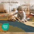 thumbnail image 4 of ODIKA 5'x7' Warm Earth Tones Autumn Serenity Washable Area Rug Nature Inspired Landscape Artistry for Small Living Room, Bedroom, Easy Care, Non-Shedding, Pet Friendly, 4 of 7