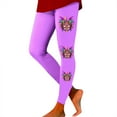 thumbnail image 2 of QHFBli Mardi Gras Leggings for Women Shiny Legging Pants High Waisted Yoga Pants -8 L, 2 of 4