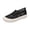 Black, variant on Willtoo Women's Lace Loafers Slip-On Soft-Soled Shoes Breathable Comfortable Flat Shoes Non Slip Lightweight Walking Shoes