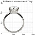 thumbnail image 2 of Womens Rings High polished (no plating) 316L Stainless Steel Ring with No Stone TK055, 2 of 5