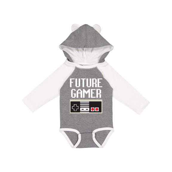 Inktastic Future Gamer. Boys or Girls Long Sleeve Baby Bodysuit
