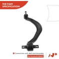 thumbnail image 4 of A-Premium 8Pcs Front Suspension Kit Lower Rearward Control Arm Ball Joint Tie Rod End Compatible with Dodge Avenger Chrysler Sebring 95-99 Eagle Talon Mitsubishi Galant 95-98 Eclipse 96-99, 4 of 9