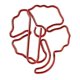 thumbnail image 3 of 50 Pack 4 Leaf Clover Paper Clips, Heavy Duty Metal, Bright Red, for Memos, Books, 3 of 3
