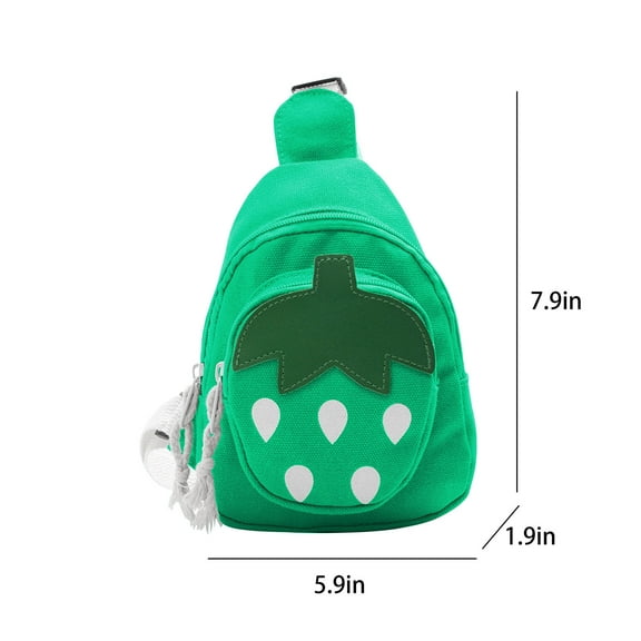 PRETXORVE Strawberry Chest Bag Crossbody Bag Purse Ages 3-11