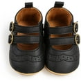 thumbnail image 3 of Infant Baby Girls Mary Jane Flats Non-Slip Rubber Sole Newborn Princess Dress Shoes Toddler First Walkers Sneaker Shoes, 3 of 6