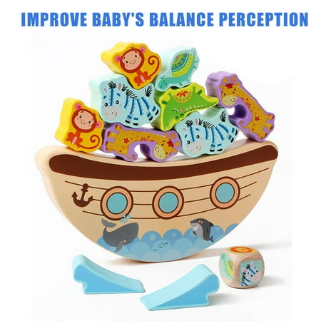 Building Blocks Toy Animal Balance Kindergarten Early Education Puzzle