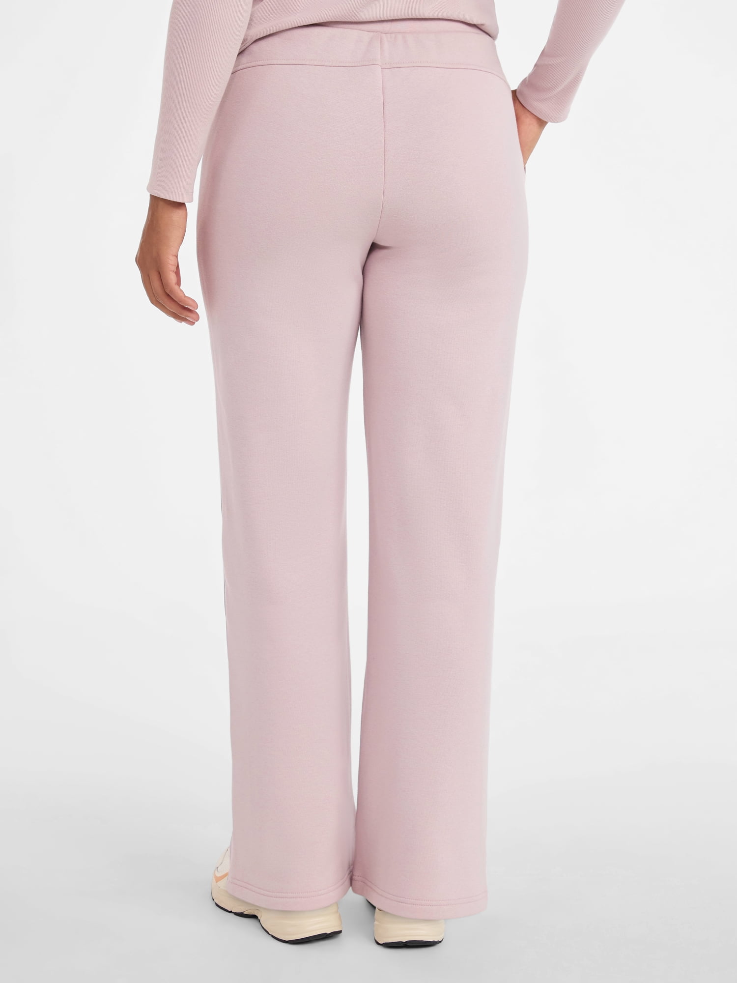 Avia Women's and Women's Plus Fleece Sweatpants with Satin Trim, Sizes XS-4X