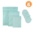 thumbnail image 2 of Juego de malla con cremallera de Laundry Storage Collection, 6 piezas, DII Aqua, 2 of 9