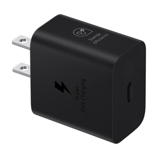 Cargador de pared Samsung, adaptador de corriente de 25 W, carga superrápida