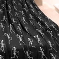 thumbnail image 3 of Black Dancing Skeleton Pattern Blanket,Comfortable Soft Flannel Throw Blanket,All Season,Warm Lightweight Blankets for Sofa Bed Couch Living Room Chair,60"x80", 3 of 4