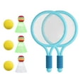 thumbnail image 4 of Almencla Kids Tennis Racket Racket Balls Comfortable Grip Badminton Shuttlecocks Portable Blue, 4 of 8