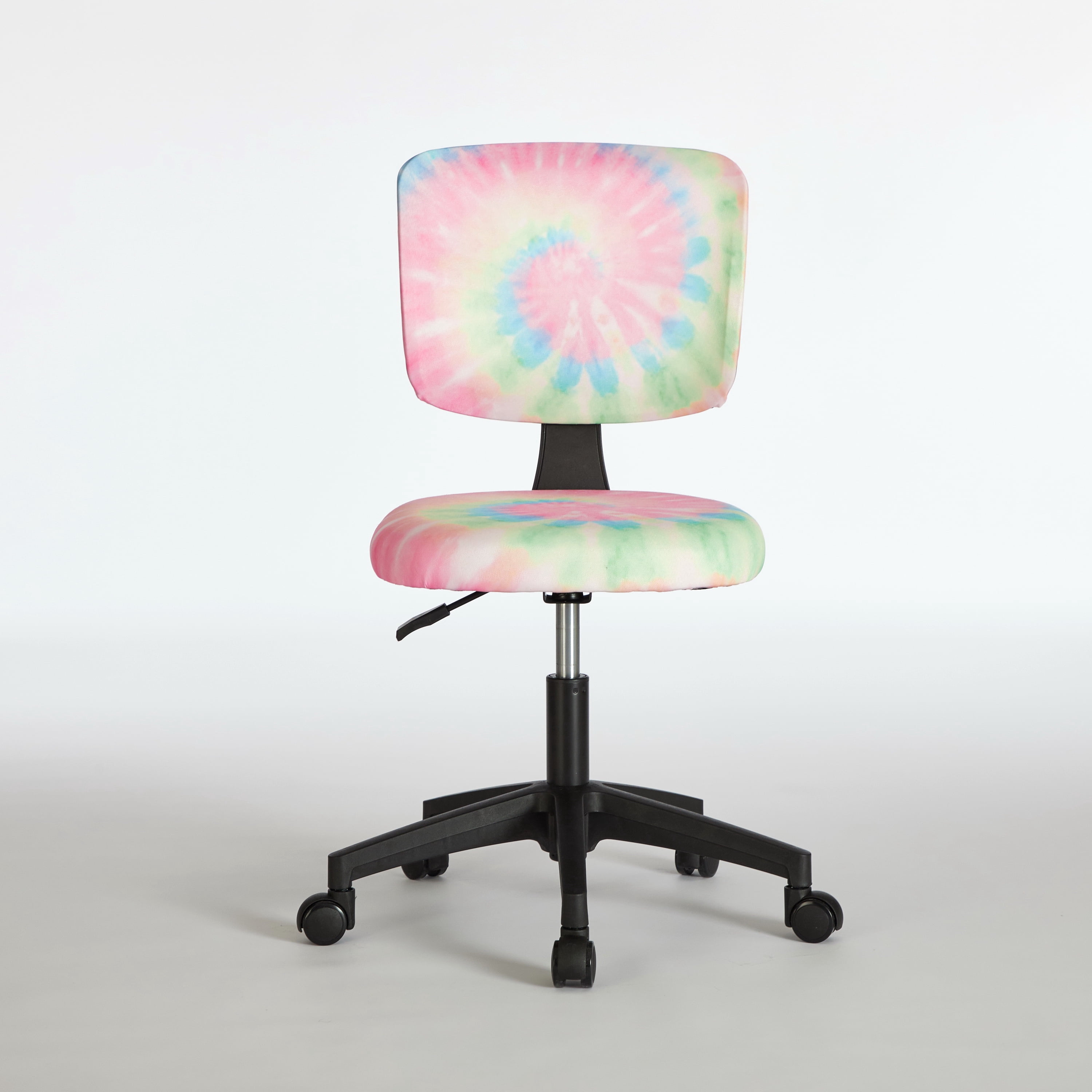 Room Revival Swivel Mesh Task Office Chair, Rainbow Tie Dye Pink