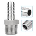 thumbnail image 1 of Quick Coupling Connector, BSPT Male Thread Connector Barb Joint Fast Connection 1 or 2in 8mm 10mm 12mm for Pneumatic Equipment, Conveying Compressed Air, Made of 304 Stainless, 1 of 7