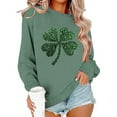 thumbnail image 6 of Women’s Shamrock Crew Neck Long Sleeve Shirt Casual Tunic Pullover Clover St Patricks Day Loose Comfy Sweatshirts, 6 of 6