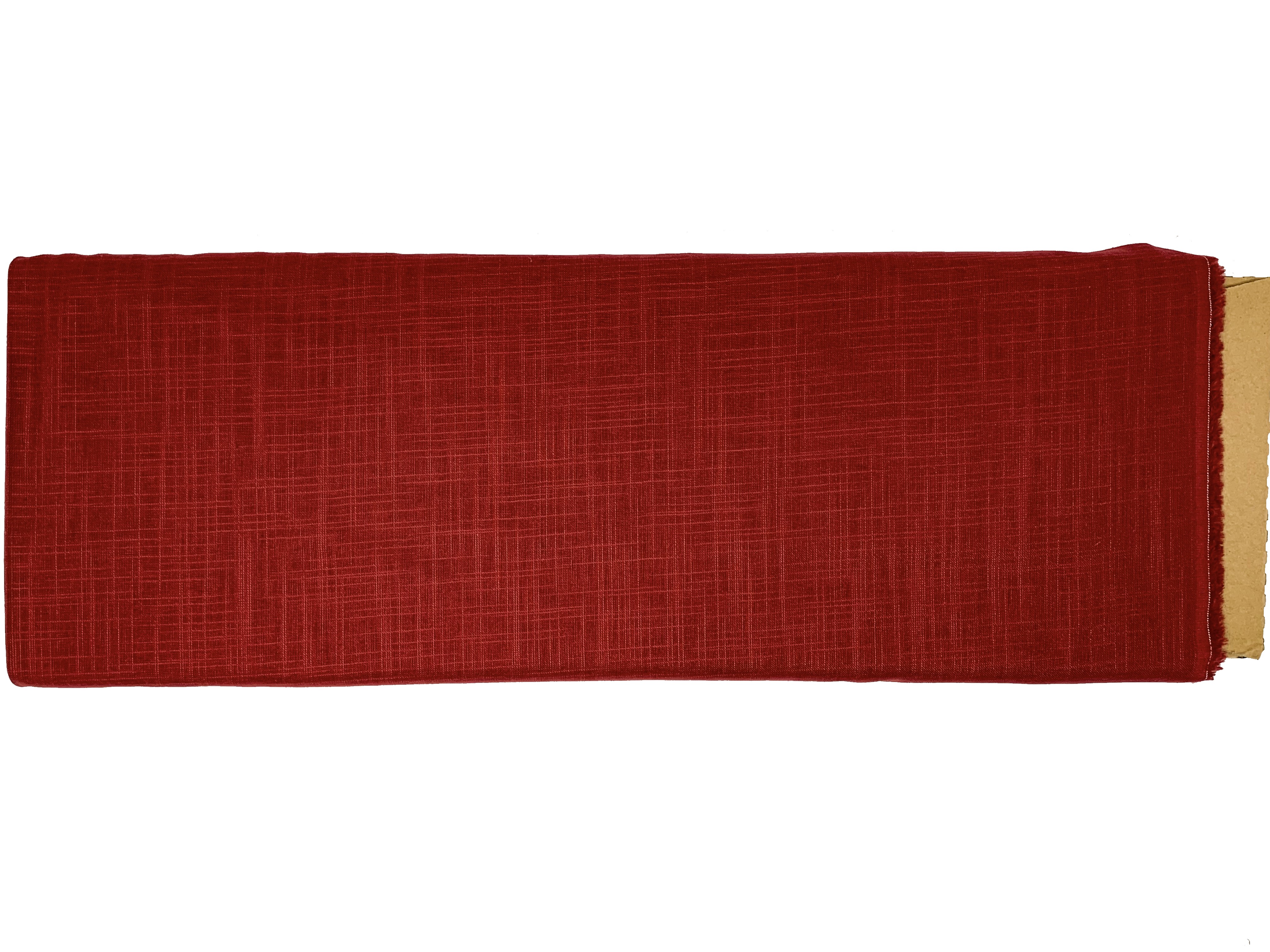 Waverly Inspirations 100% Cotton 44\" Homespun 1/8\" Solid Red Color Sewing Fabric by the Yard