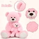 thumbnail image 5 of Oso de peluche Morismos Giant, rosa, 100 cm, con bebé, 5 of 6