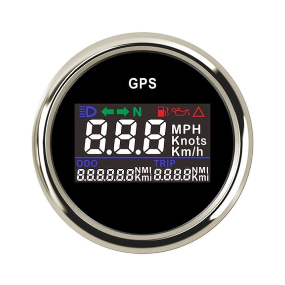 Digital GPS Speedometer Odometer With Led Backlight 52mm Speed Gauge For Boat Yacht Motorcycle Car 12V/24V ,Wide Application