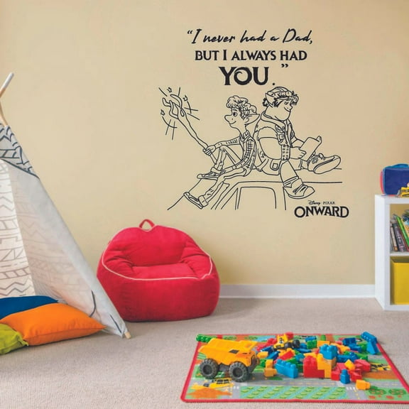Always Had You Ian Barley Quote Onward Movie Disney Cartoon Wall Sticker Art Decal for Girls Boys Room Bedroom Nursery Kindergarten Fun Home Decor Stickers Wall Art Vinyl Decoration Size (20x20 inch)