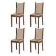 thumbnail image 1 of Kit De 4 Sillas De Comedor Madesa 4292 Marrón/Crema, 1 of 5