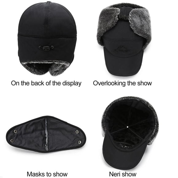Gorro De Invierno Con Cubierta Para La Cara Gorro De Invierno Con Cubierta Para La Cara Gorro Grueso A Prueba De Viento Gorro Cálido Orejeras Térmicas Calentador De Orejas Para Anggrek Otros Deportes
