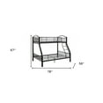 thumbnail image 5 of HomeRoots 403932 Black Traditional Twin Over Full Size Bunk Bed, 5 of 5