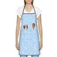 thumbnail image 3 of Sikiie Blue snowflakes elegant Aprons for Kitchen Cooking Aprons, Chef Apron for Men Women Chef, 3 of 7