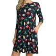 thumbnail image 4 of Women's Christmas Print Dress, All Things Christmas Print, L, 4 of 5