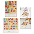 thumbnail image 1 of 2 Rompecabezas De Palabras Del Alfabeto De Madera, Actividades Montessori Para Los Mejores Regalos CUTICAT Bloque de rompecabezas a juego, 1 of 8