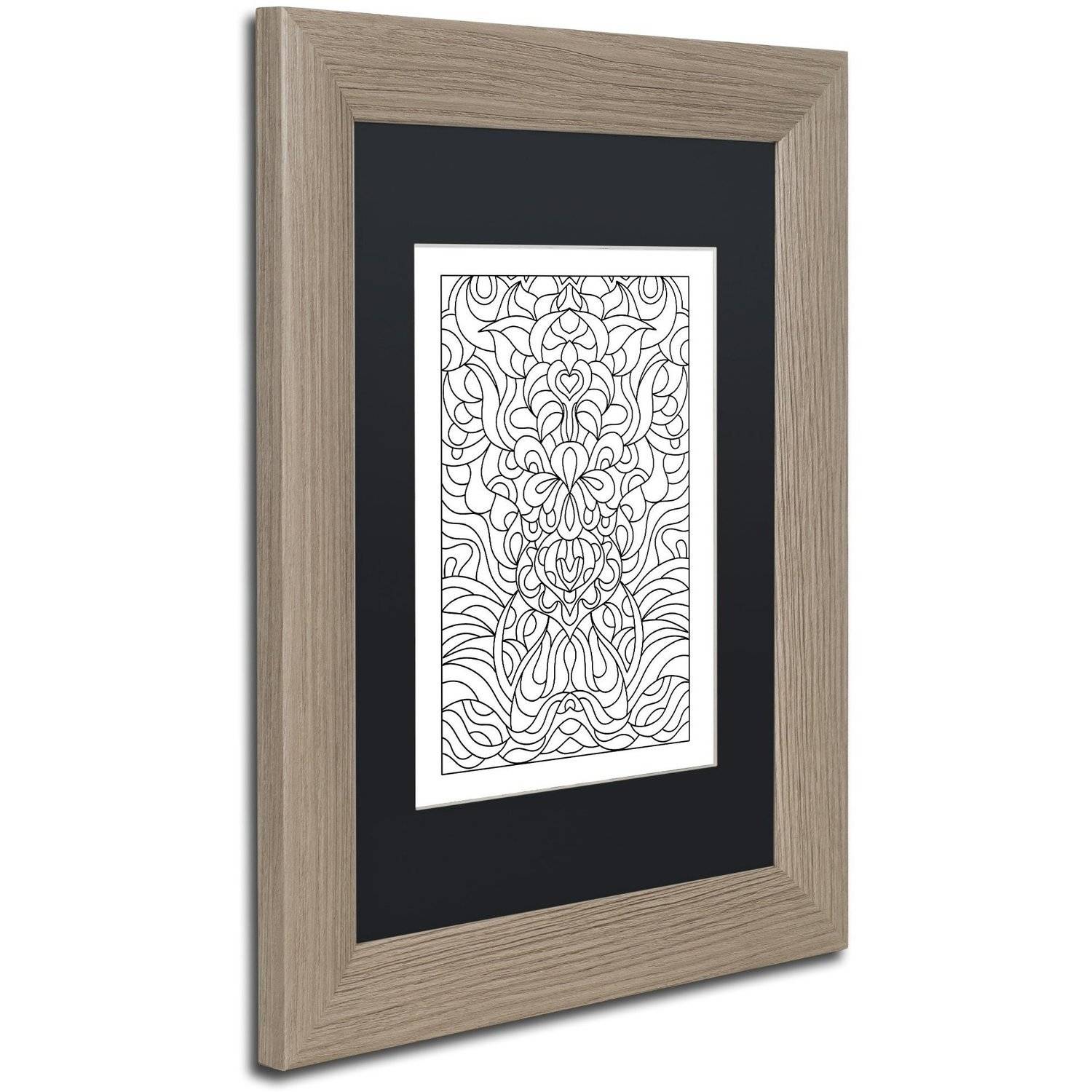 Trademark Fine Art "Oceans of wonder" Canvas Art by Kathy G. Ahrens, Black Matte, Birch Frame