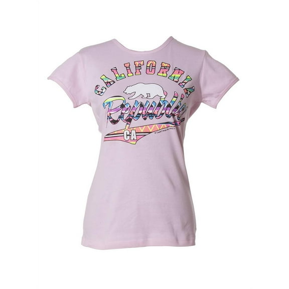 Womens California Republic Tribal Script Short-Sleeve T-Shirt - Pink - 2X-Large